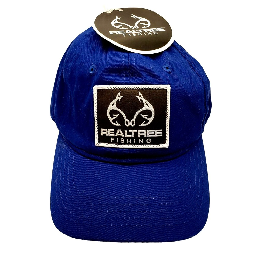Genuine Realtree Active Fishing Hat Trucker Baseball Cap Blue Hook Loop  NWT